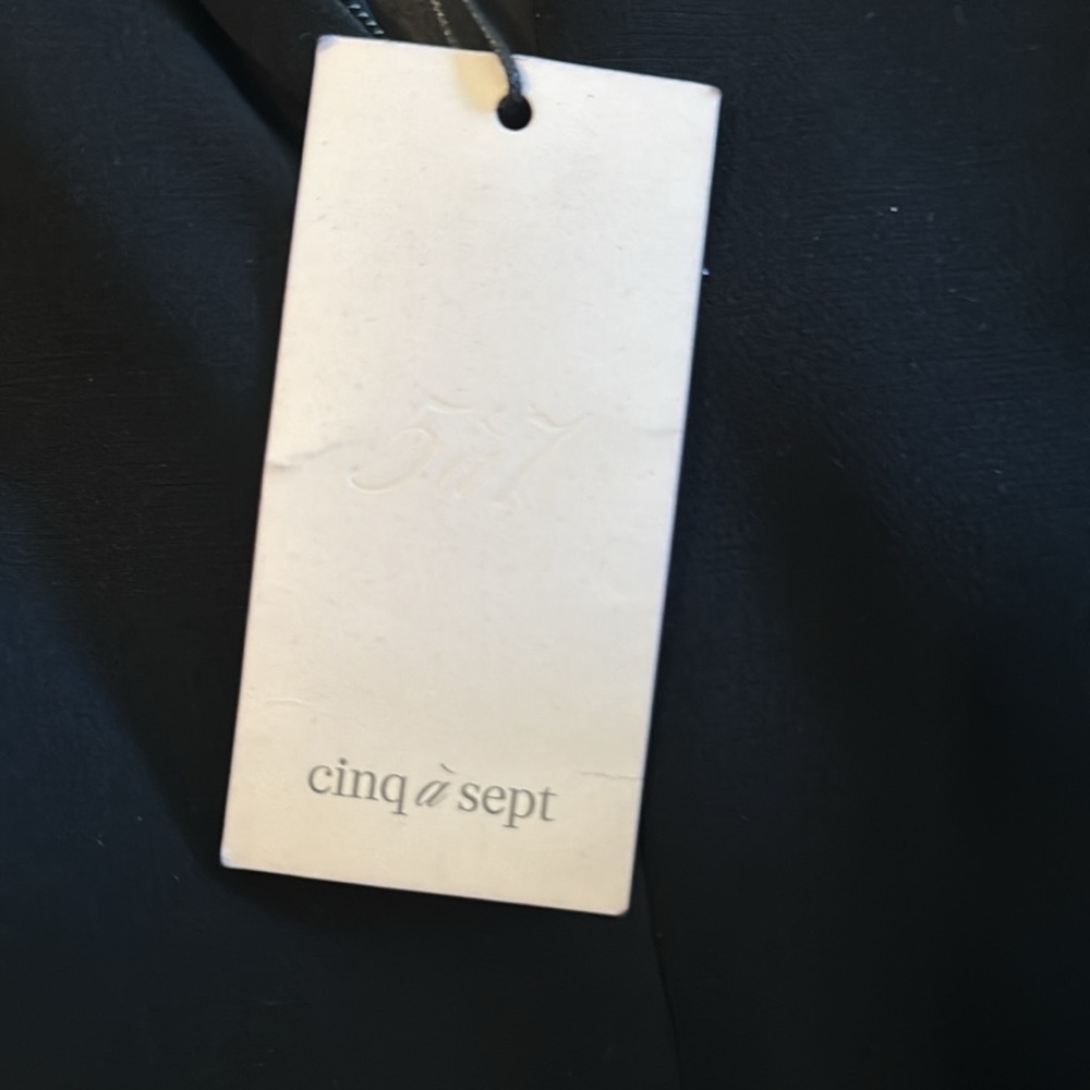 Cinq a sept Elegant Black Ruffle Sleeve Dress 4 - Picture 7 of 9